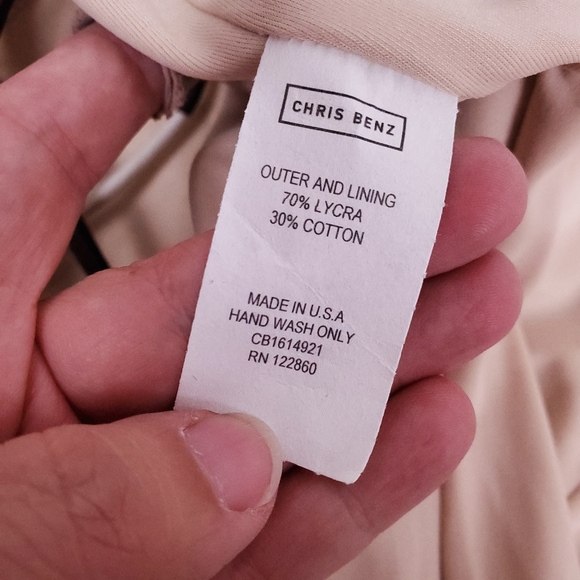 NWT CHRIS BENZ strapless mod print swimsuit - Picture 7 of 7